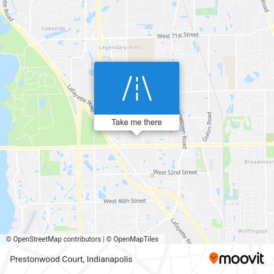 Mapa de Prestonwood Court