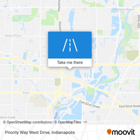 Priority Way West Drive map