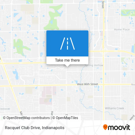 Racquet Club Drive map