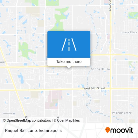 Raquet Ball Lane map