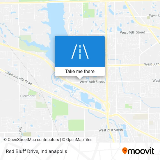 Red Bluff Drive map