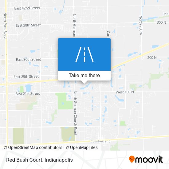 Mapa de Red Bush Court