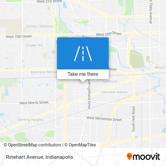 Mapa de Rinehart Avenue