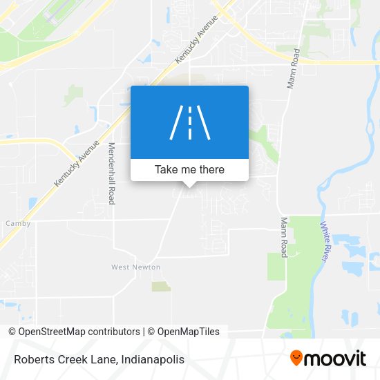 Mapa de Roberts Creek Lane
