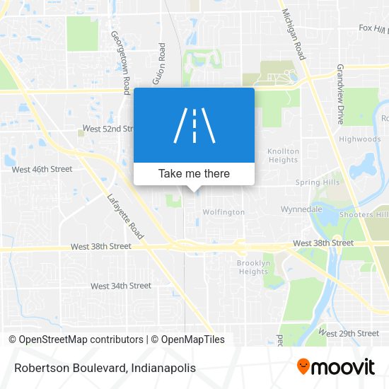 Mapa de Robertson Boulevard