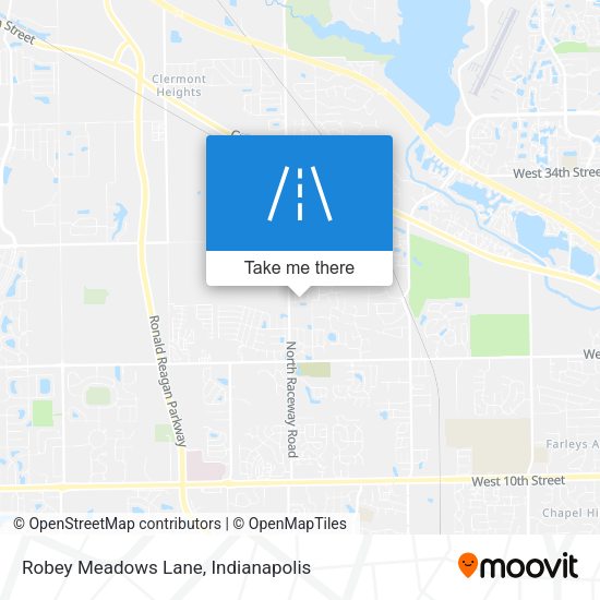 Robey Meadows Lane map