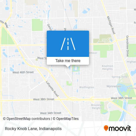 Mapa de Rocky Knob Lane