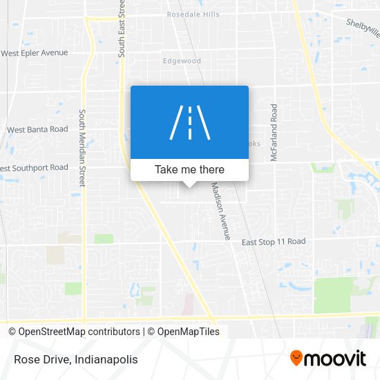 Rose Drive map