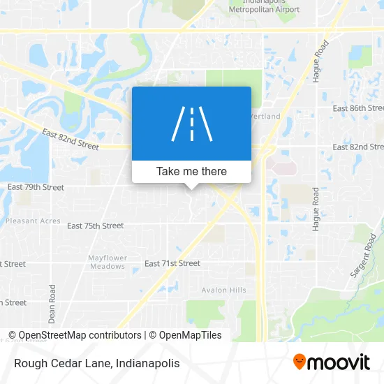 Rough Cedar Lane map