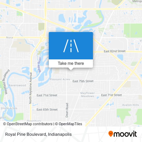 Royal Pine Boulevard map