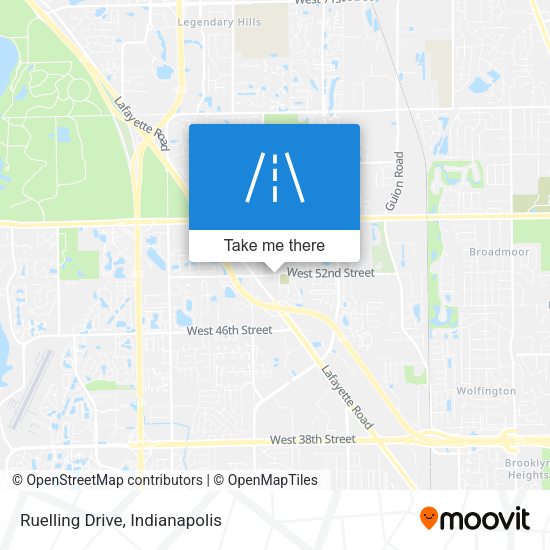 Mapa de Ruelling Drive