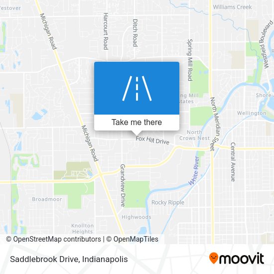Saddlebrook Drive map