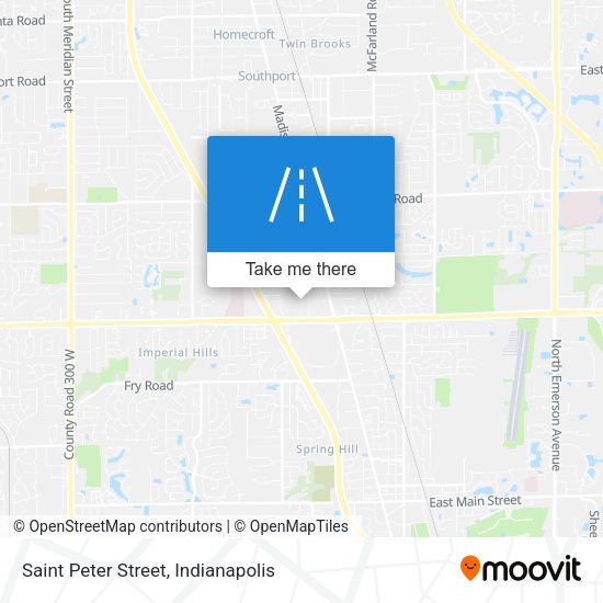 Saint Peter Street map