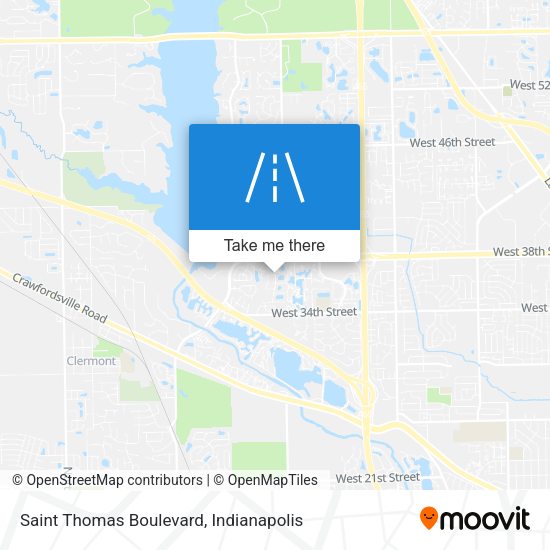 Saint Thomas Boulevard map