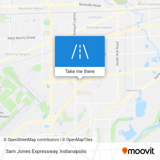 Sam Jones Expressway map