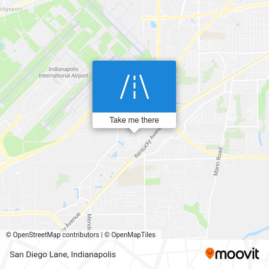 San Diego Lane map