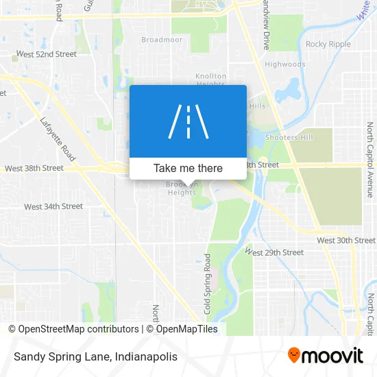 Sandy Spring Lane map