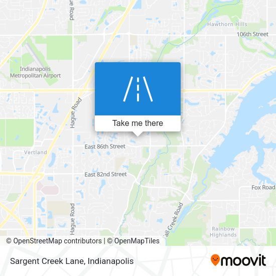 Sargent Creek Lane map