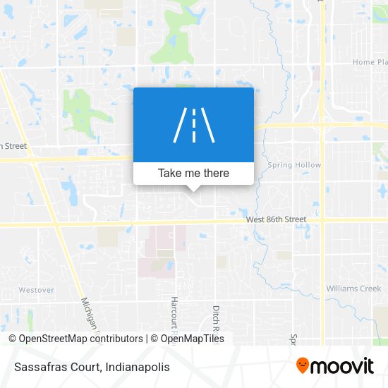 Sassafras Court map