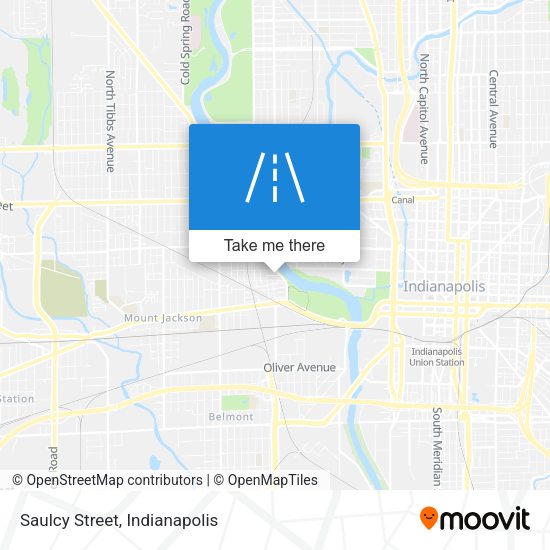 Mapa de Saulcy Street