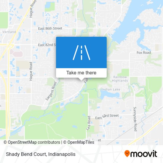 Mapa de Shady Bend Court