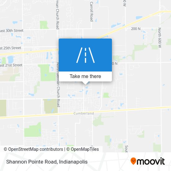 Shannon Pointe Road map