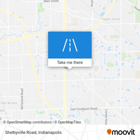 Shelbyville Road map