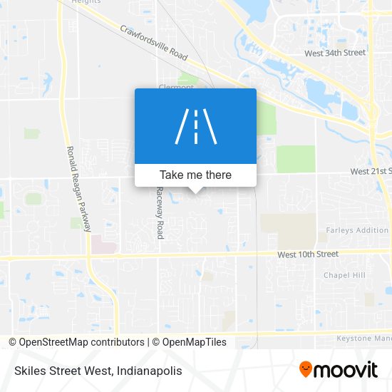 Skiles Street West map