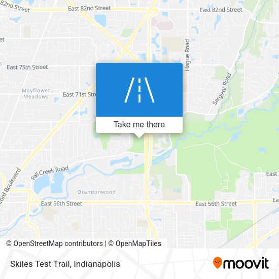 Skiles Test Trail map