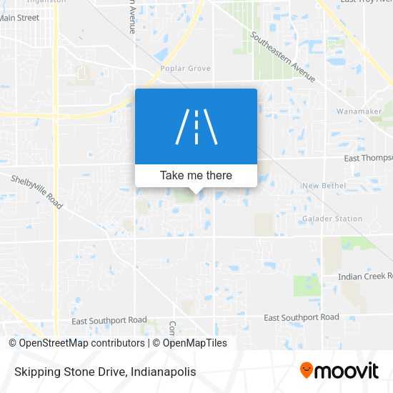 Skipping Stone Drive map