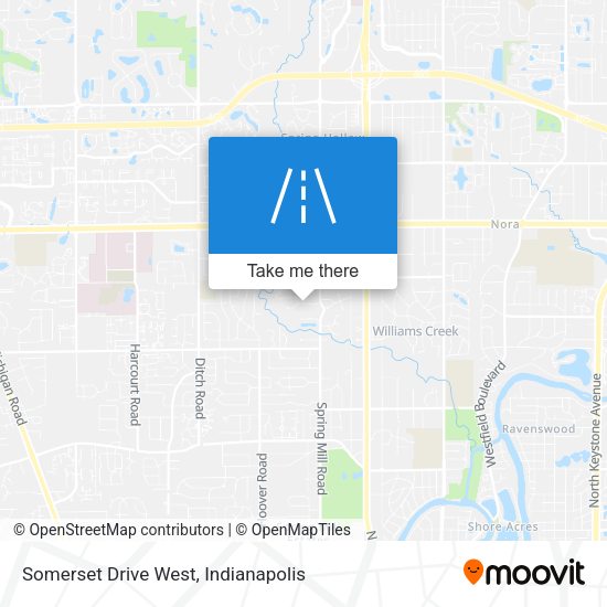 Somerset Drive West map