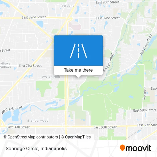 Sonridge Circle map