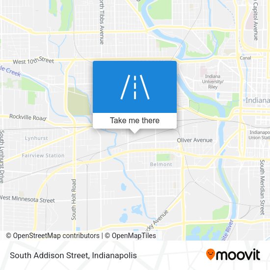 South Addison Street map