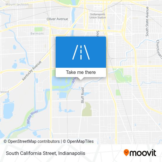 South California Street map