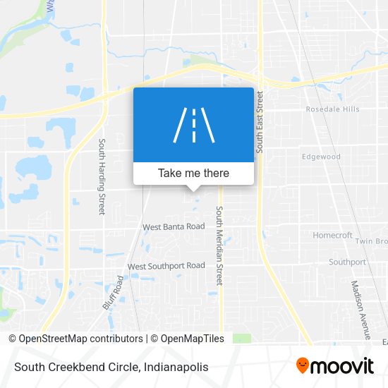 Mapa de South Creekbend Circle