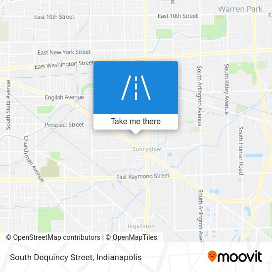 South Dequincy Street map