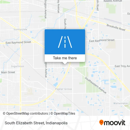 South Elizabeth Street map