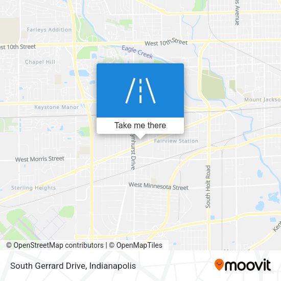 South Gerrard Drive map