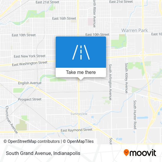 South Grand Avenue map