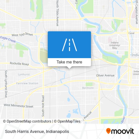 South Harris Avenue map