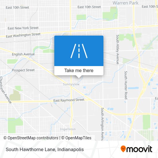 Mapa de South Hawthorne Lane