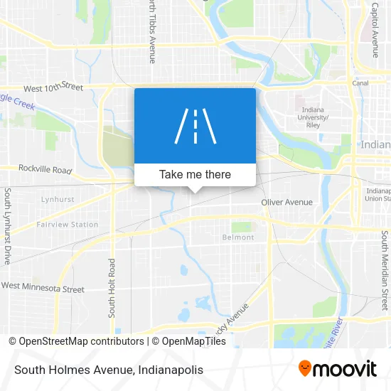 South Holmes Avenue map