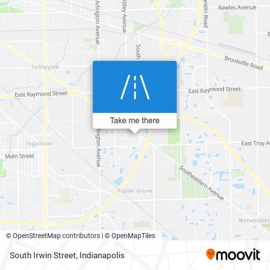 South Irwin Street map