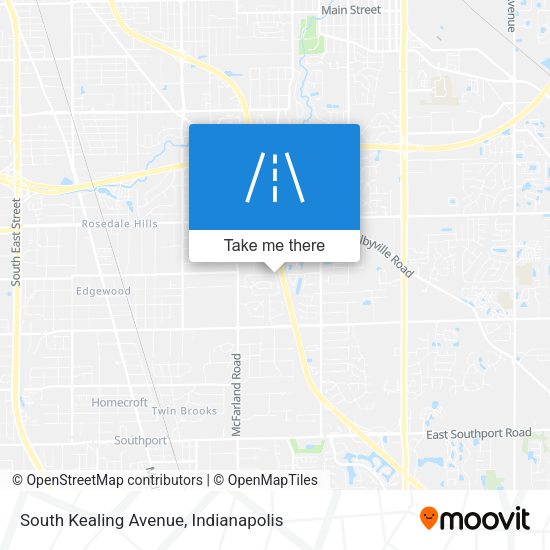 South Kealing Avenue map