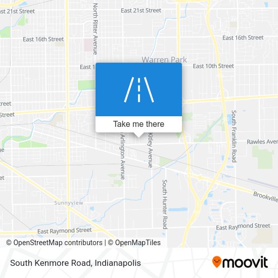 South Kenmore Road map