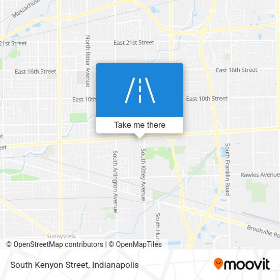 South Kenyon Street map