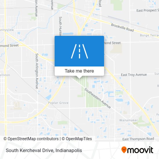 Mapa de South Kercheval Drive