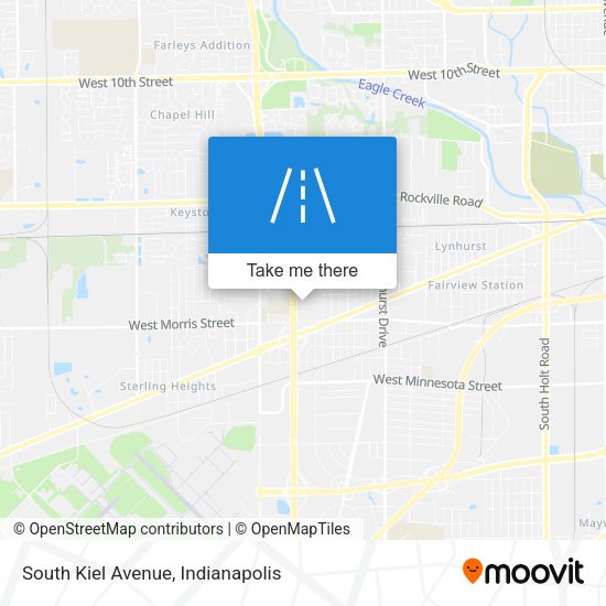 South Kiel Avenue map