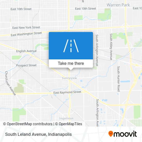 South Leland Avenue map