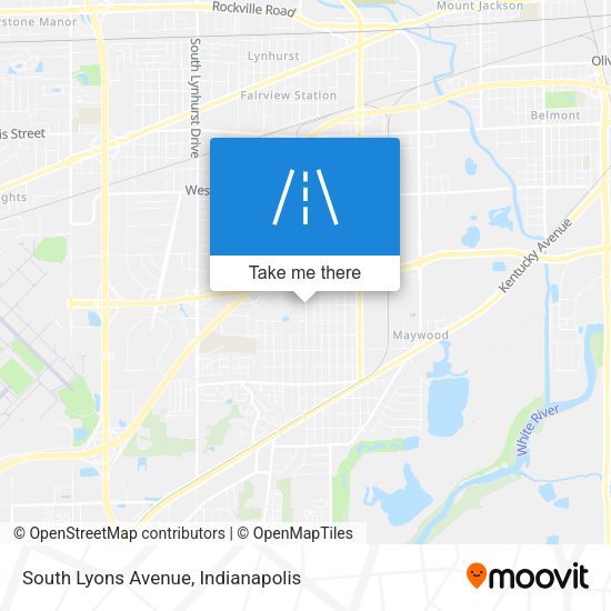 Mapa de South Lyons Avenue